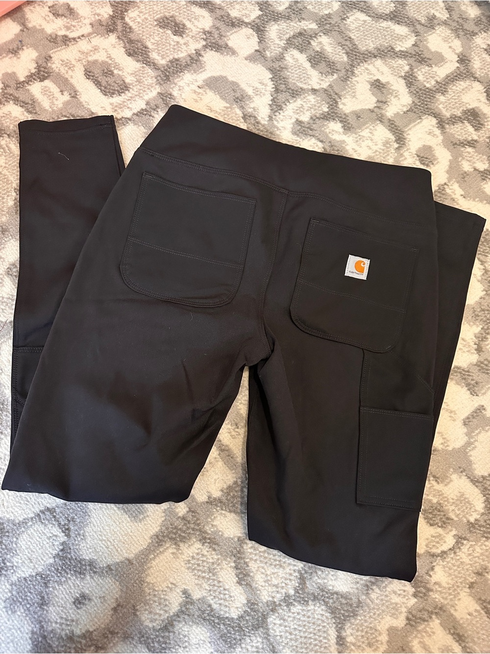 Carhartt Women’s Small 4-6 Regular Black Fitted Utility Pants Leggings Workwear
